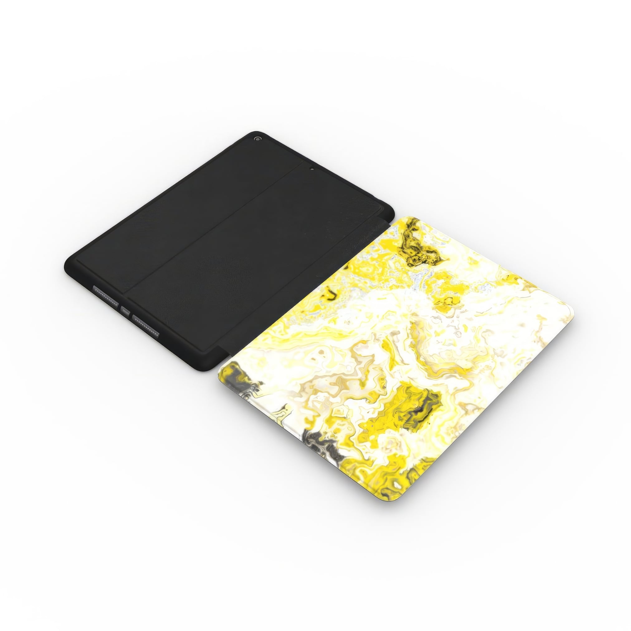 Citron 1 pattern design for ipad case. Extend side view.