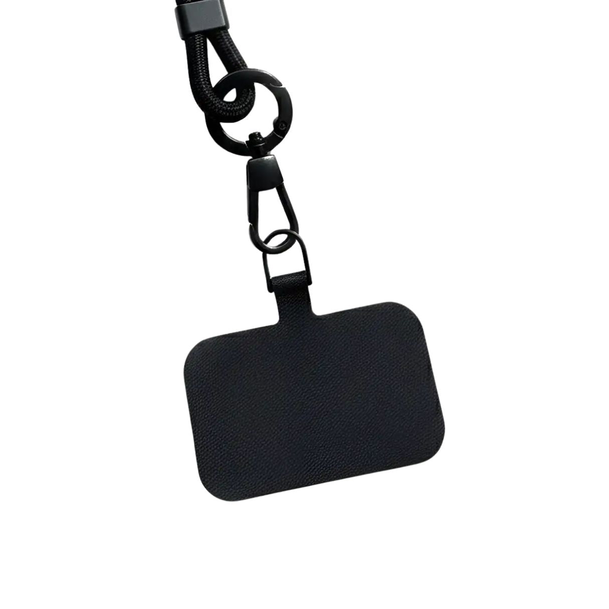 Phone strap in black color with adapter for any phone models. Wrist option.