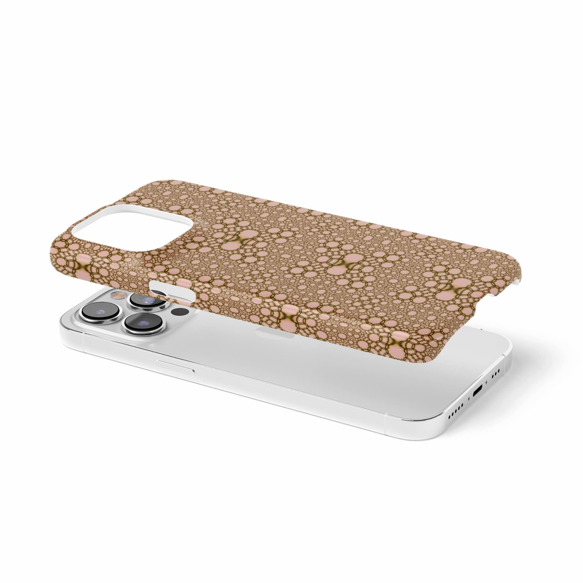 Snap Phone case extend view; sweet bubbles pattern, ornamental pattern; kaleidoscope pattern imagination.