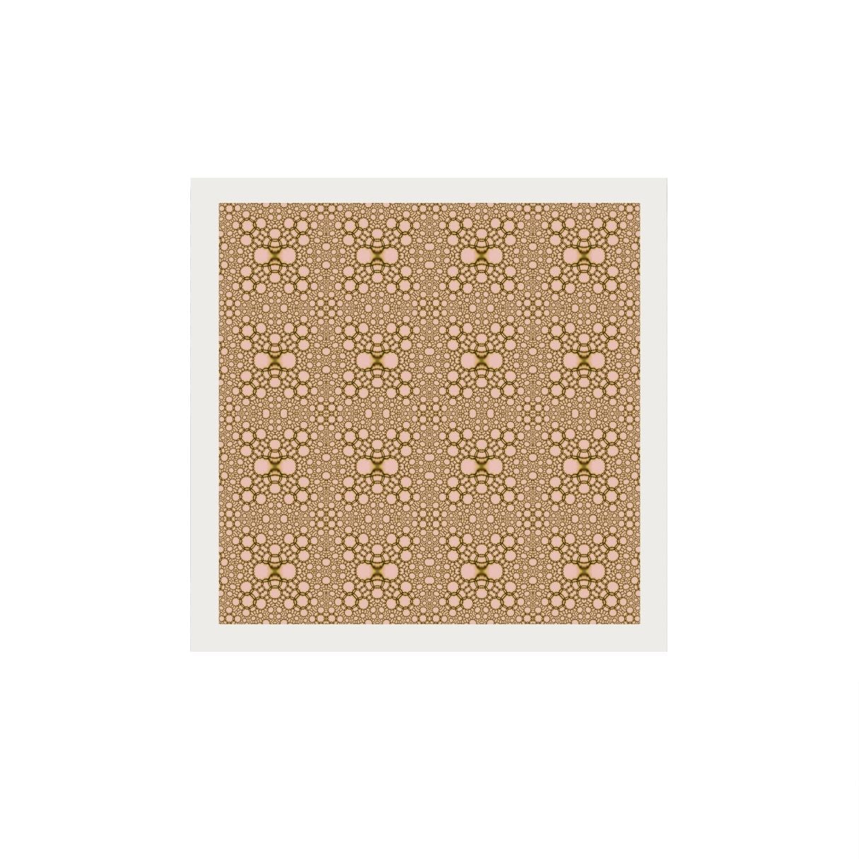 Ornamental artwork design on a white background.