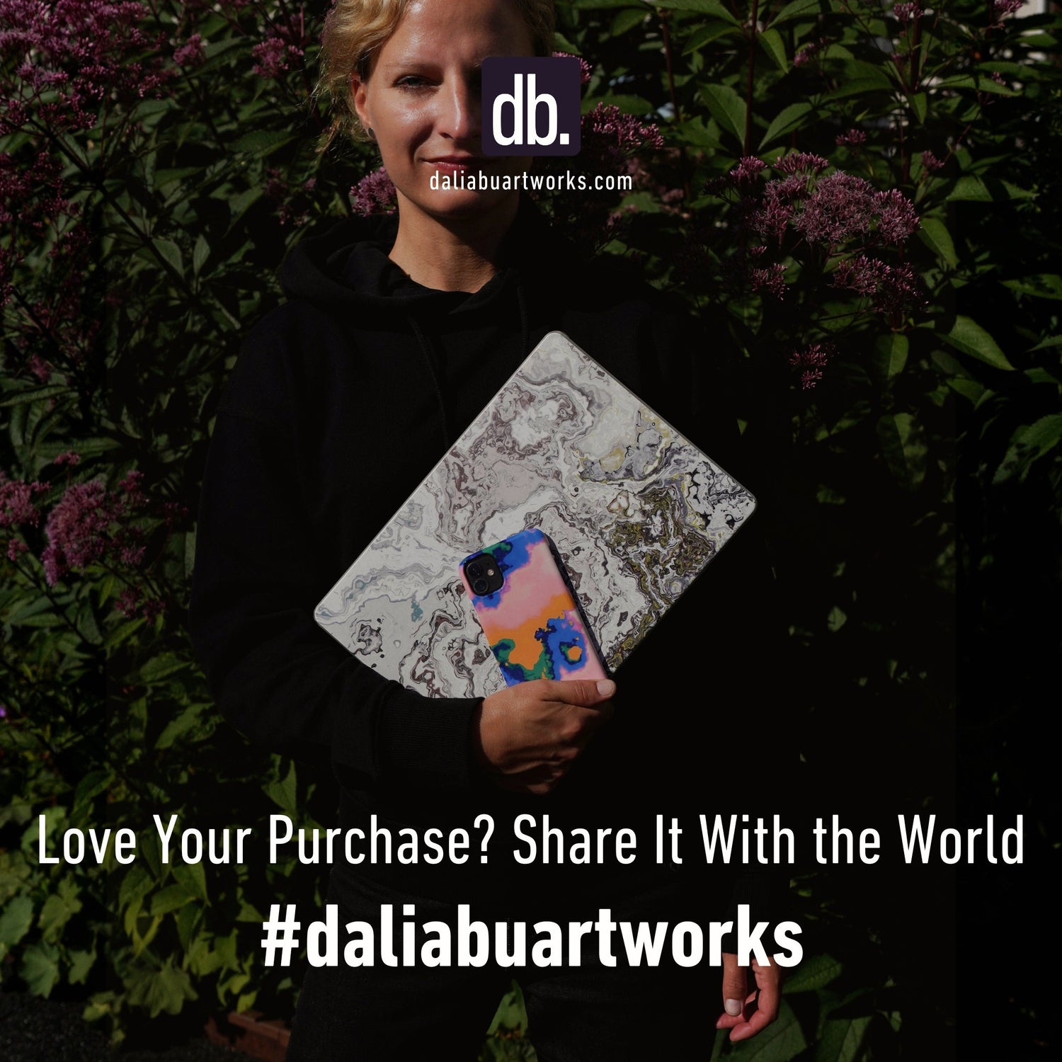 Love Your Purchase? Share It With the World ✨ #daliabuartworks