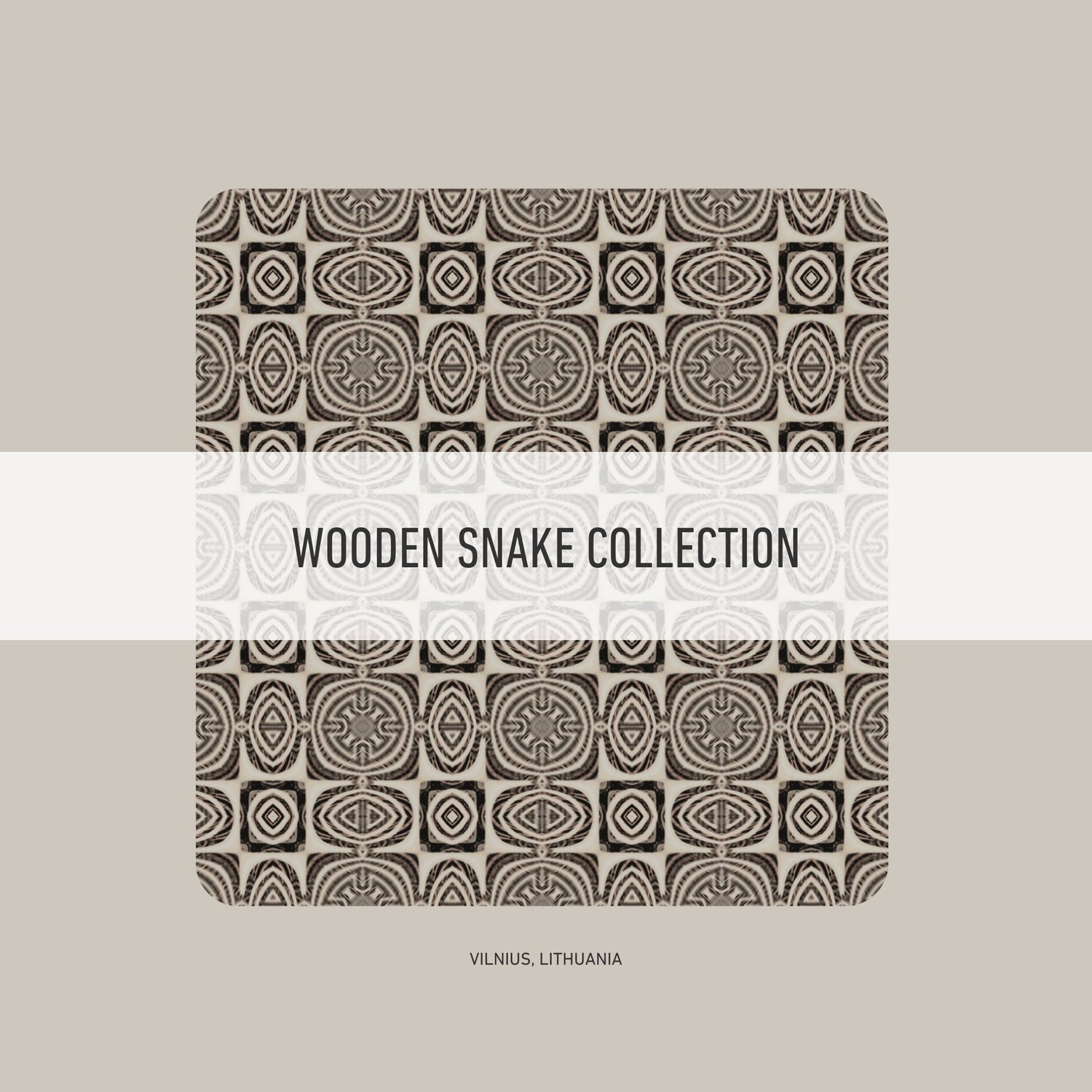 Wooden Snake collection pattern design image.