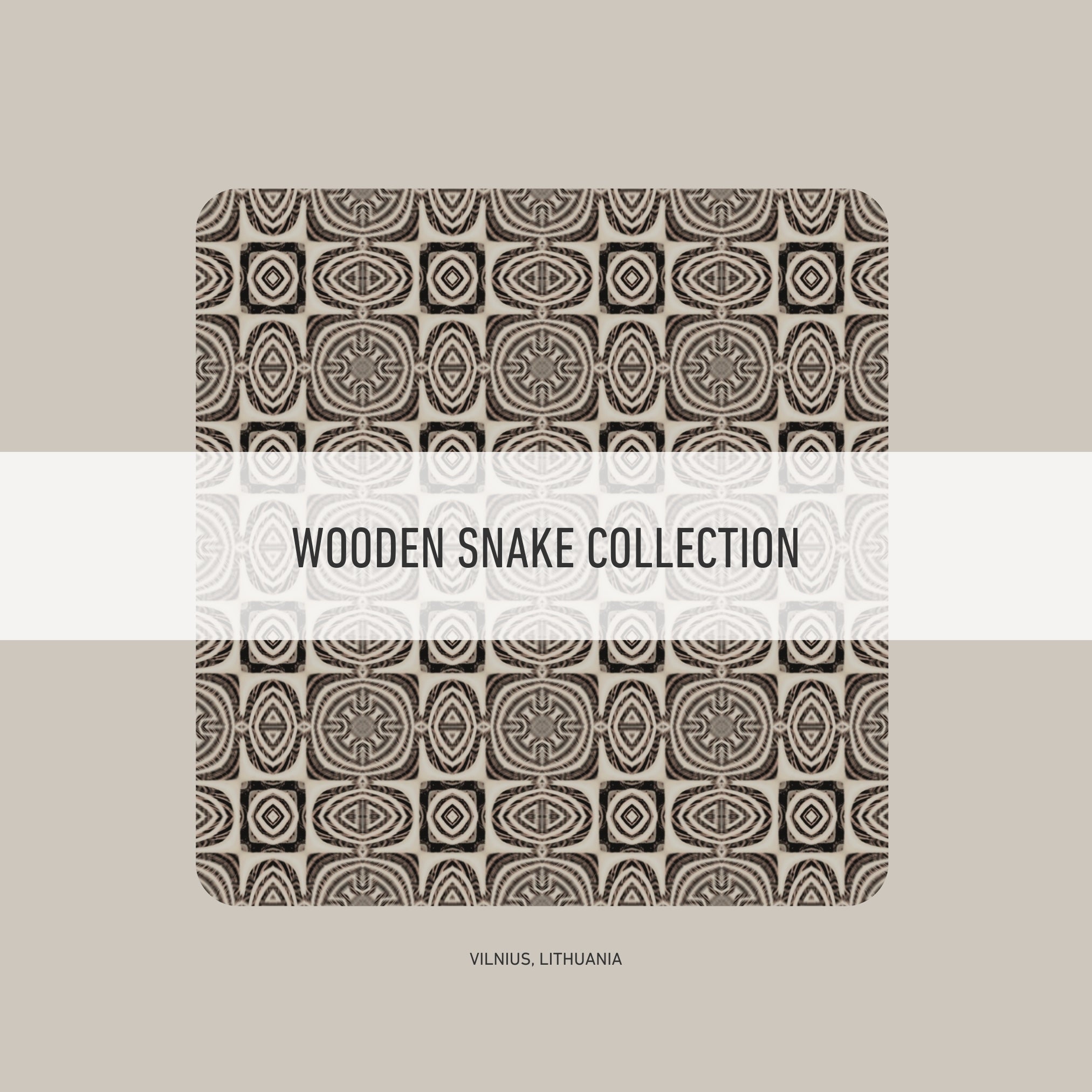 Wooden Snake collection pattern design image.