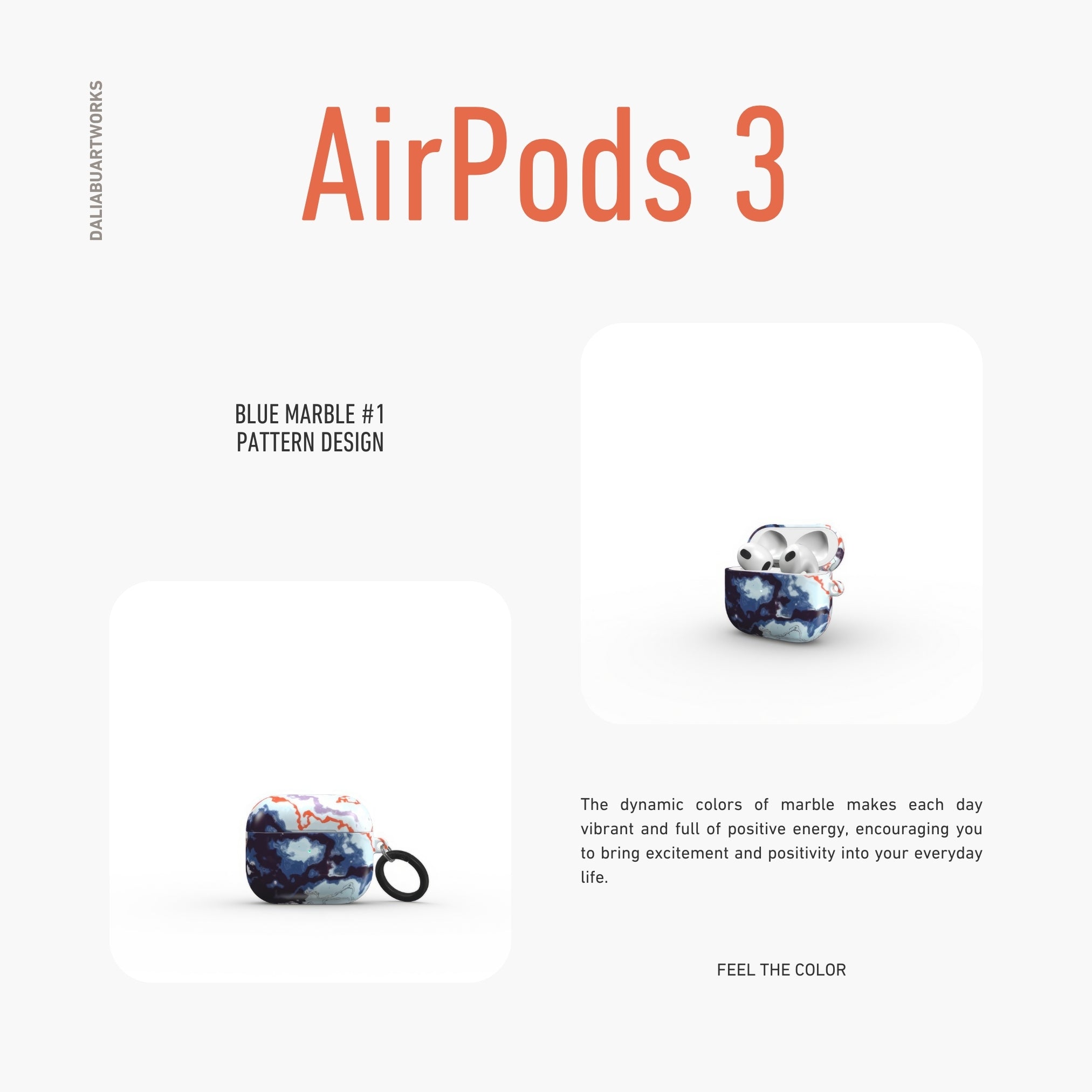 Blue Marble #1 Tough Apple AirPods Case