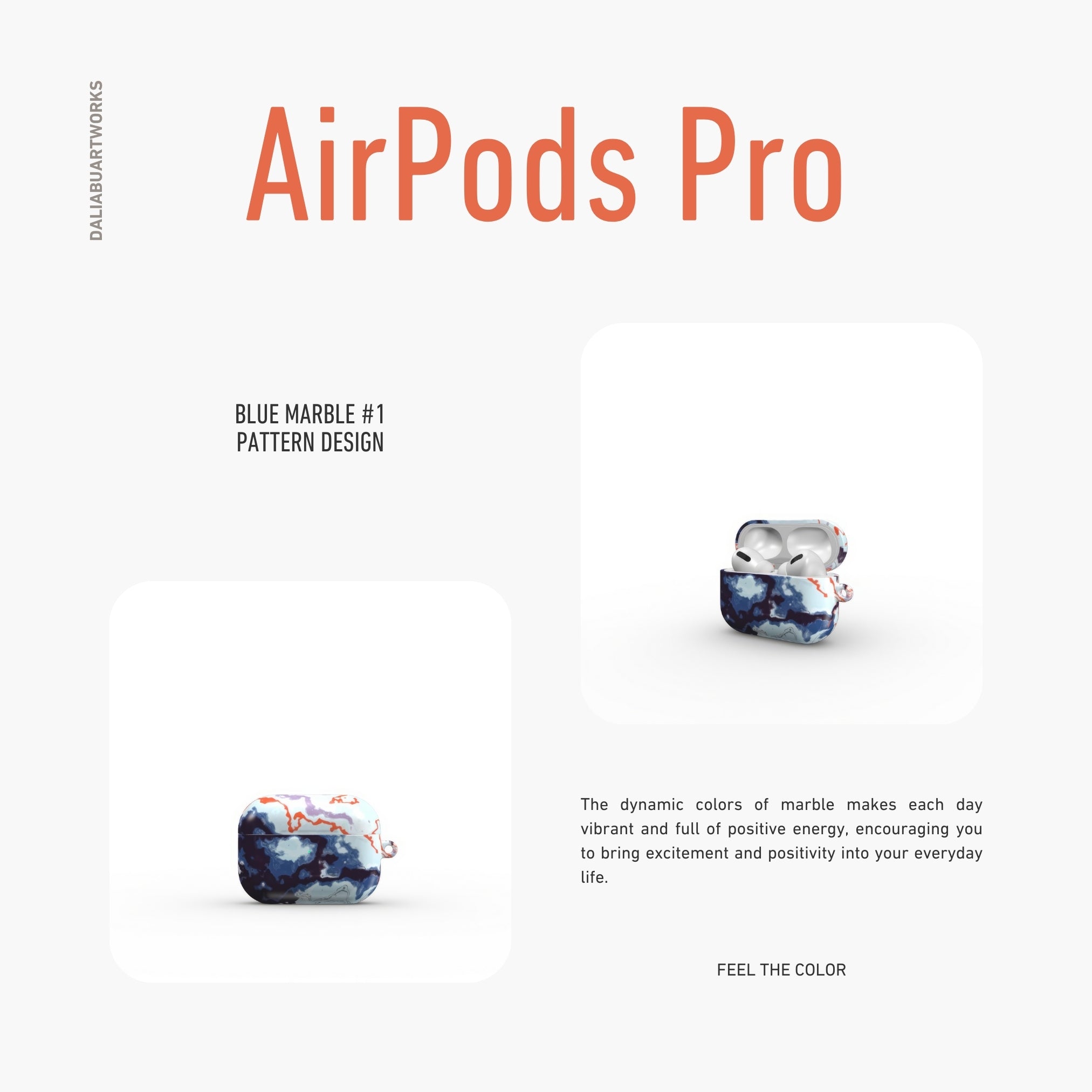 Blue Marble #1 Tough Apple AirPods Case