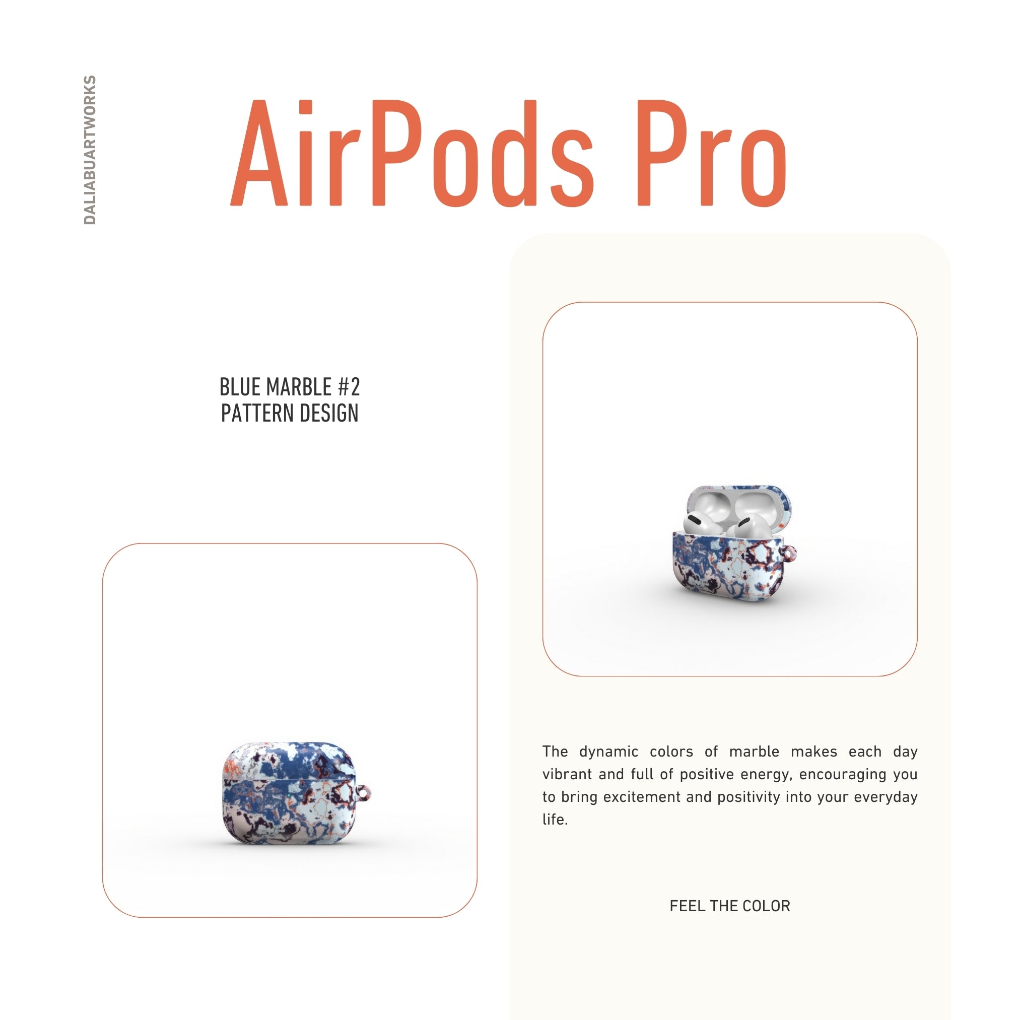 Blue Marble #2 Tough Apple AirPods Case