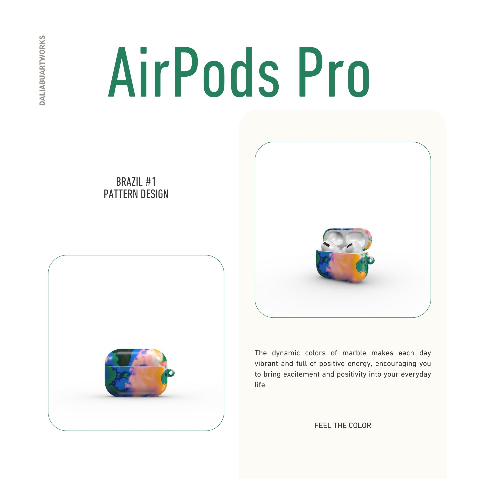 Brazil #1 Tough Apple AirPods Case