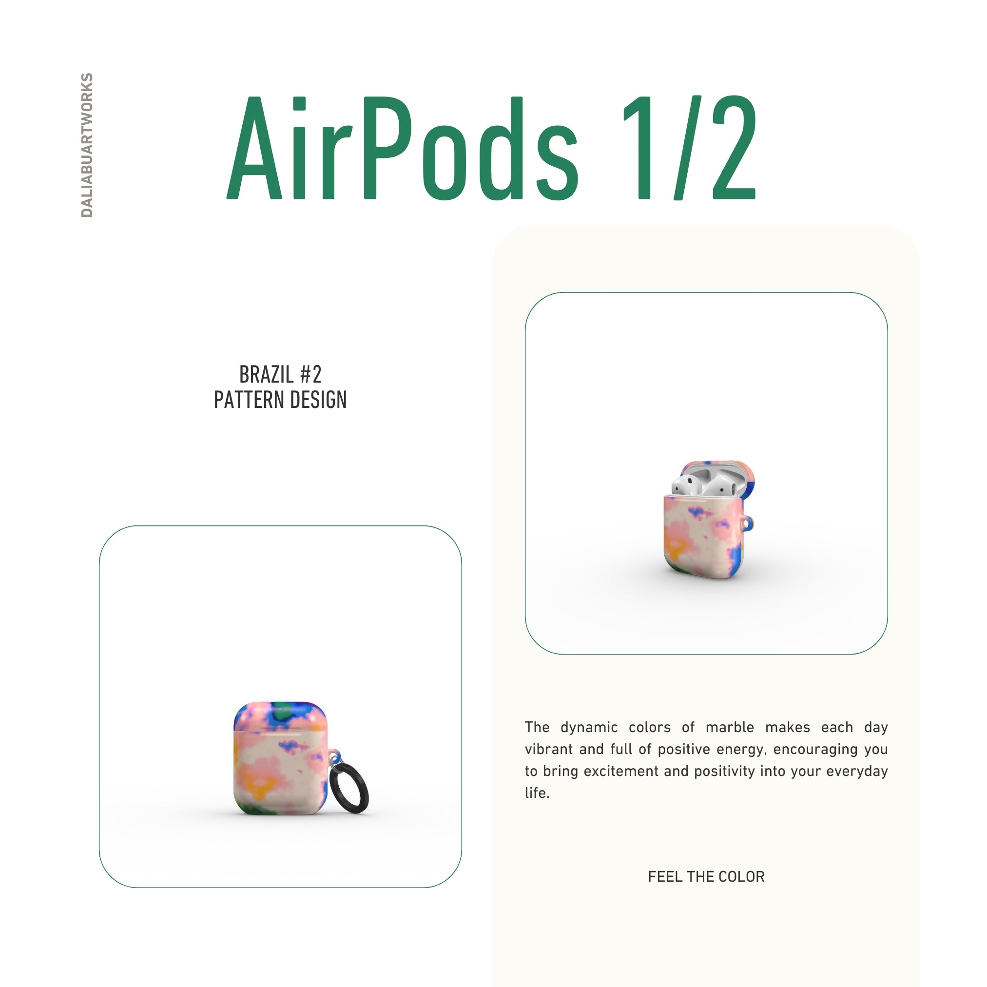 Brazil #2 Tough Apple AirPods Case