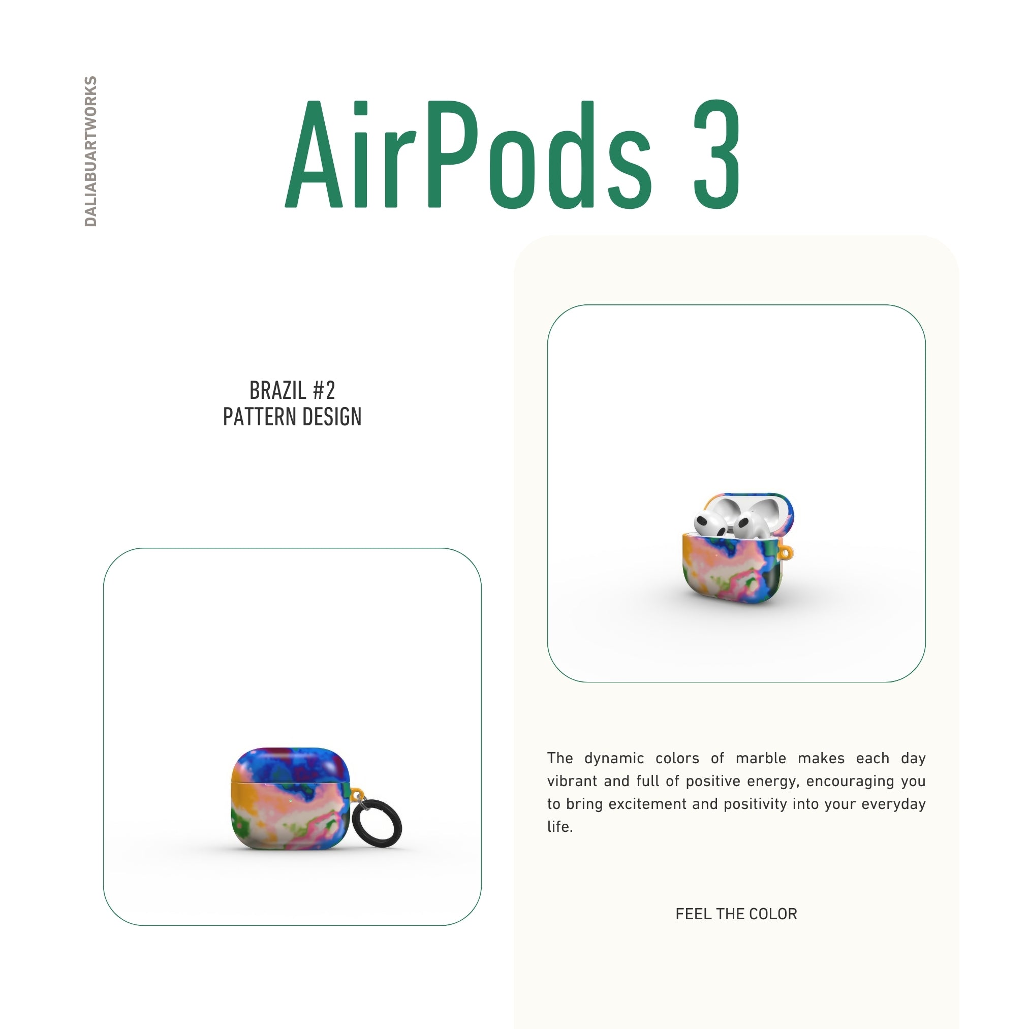 Brazil #2 Tough Apple AirPods Case