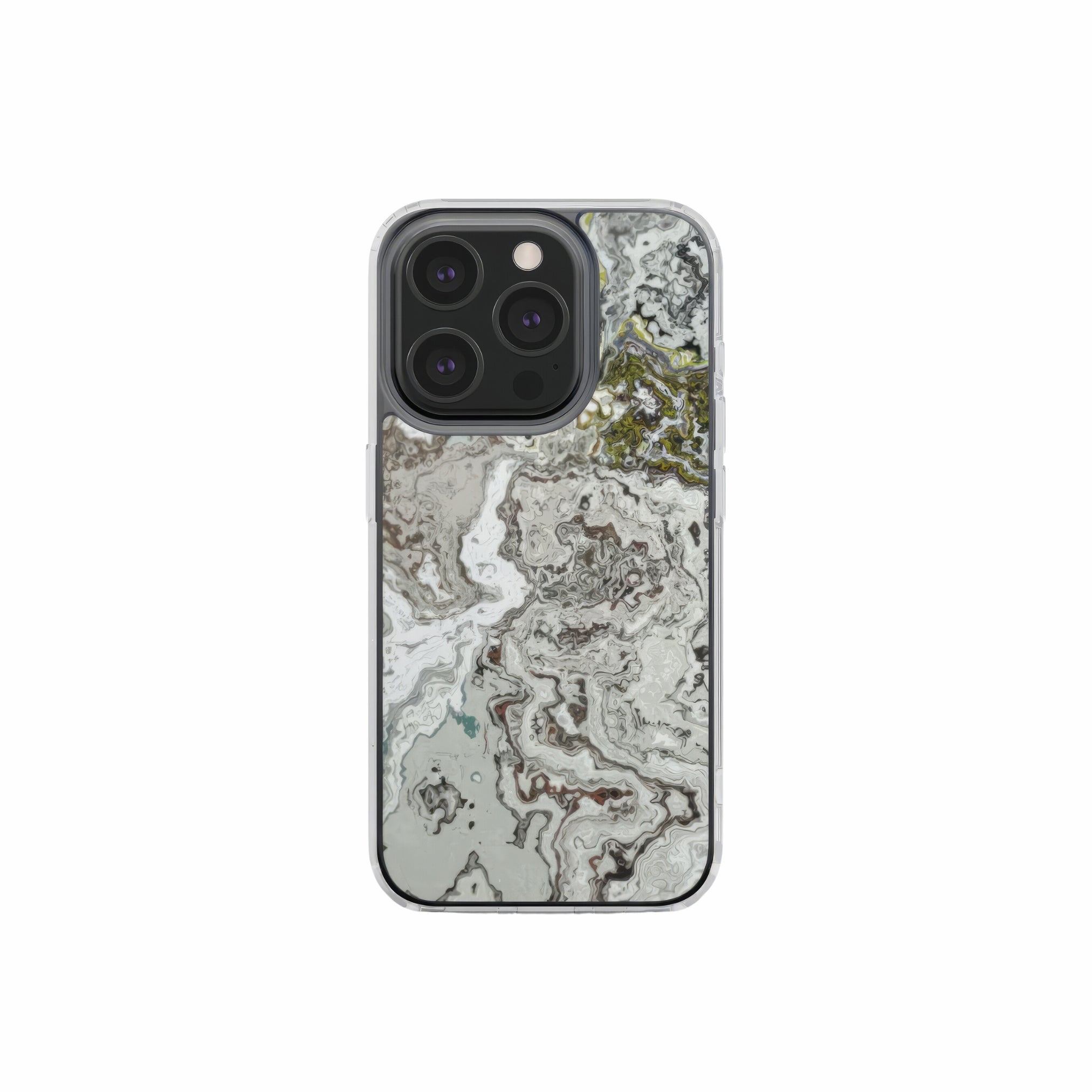 Classic White Marble #1 Clear Phone Case