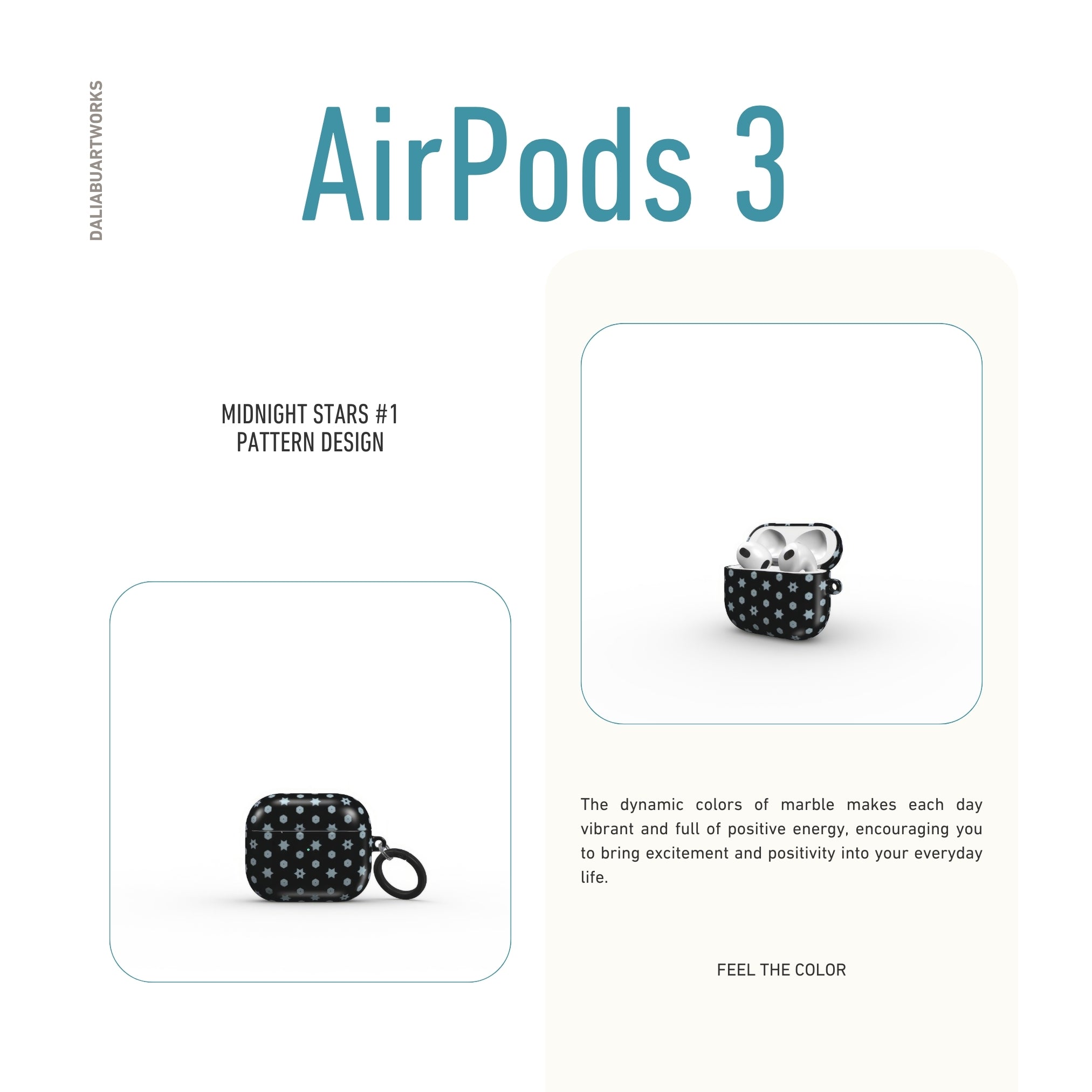 Midnight Stars #1 Tough Apple AirPods Case