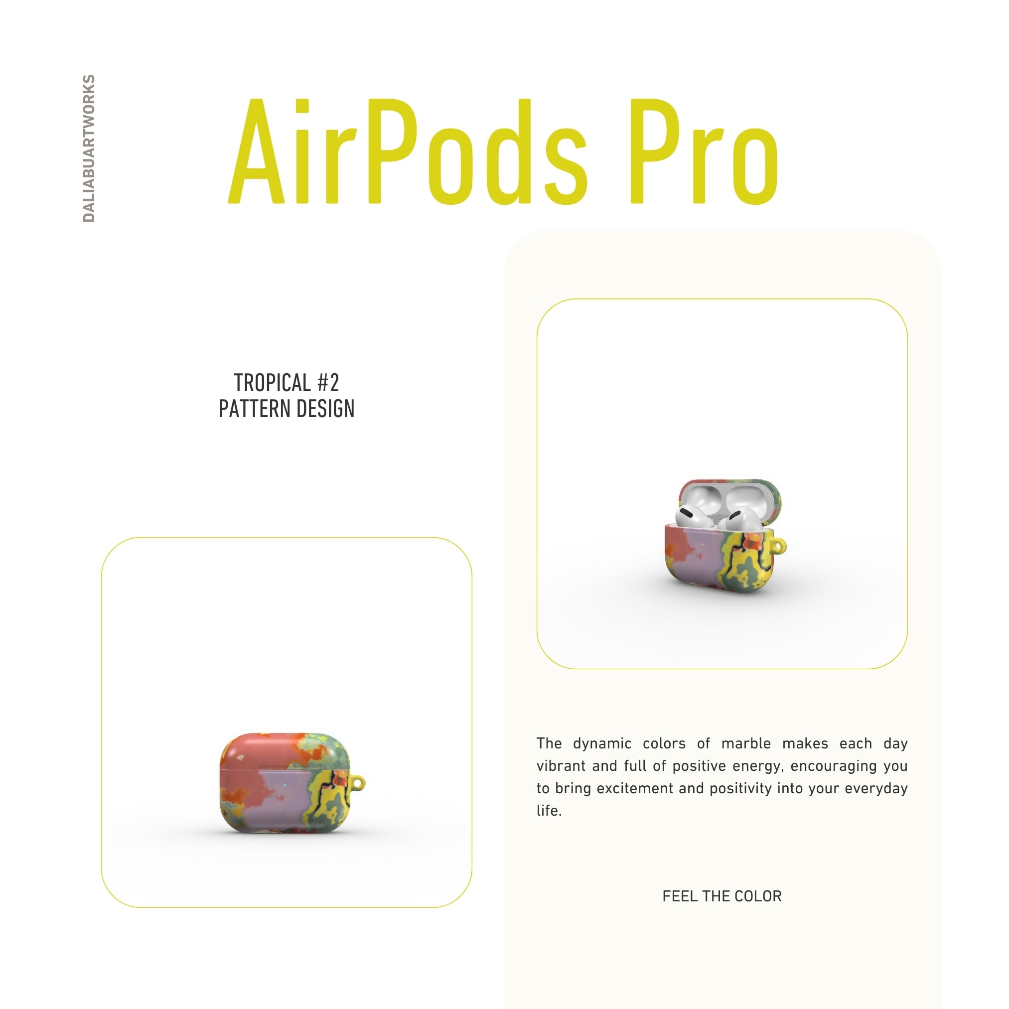 Tropical #2 Tough Apple AirPods Case