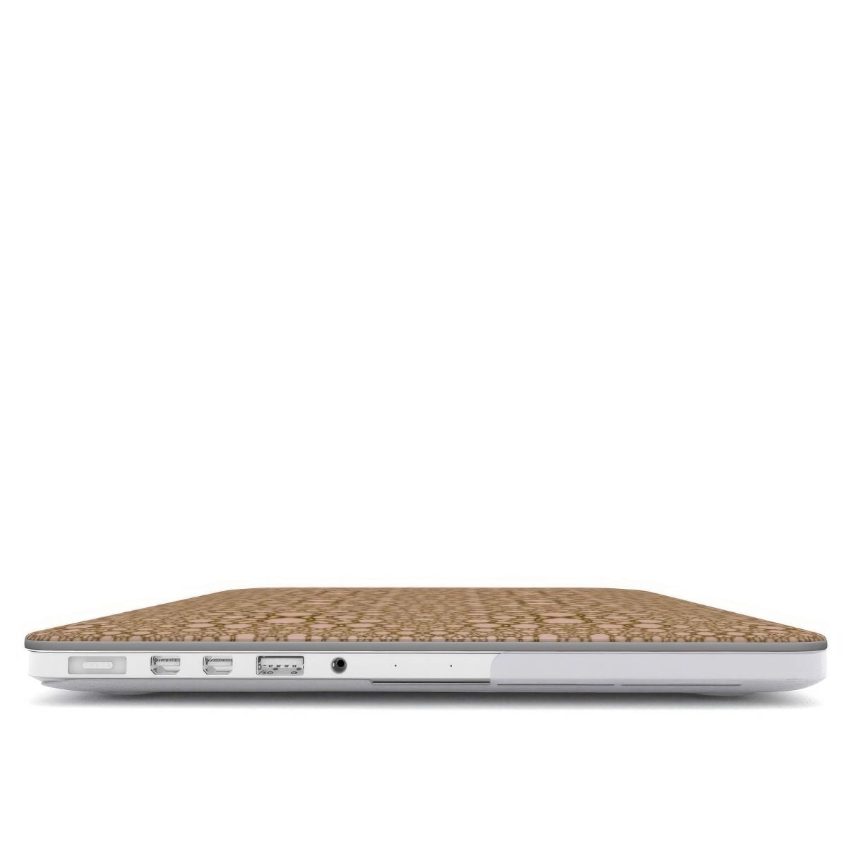 MacBook case closed view; Sweet Bubbles pattern, ornamental pattern; kaleidoscope pattern imagination.