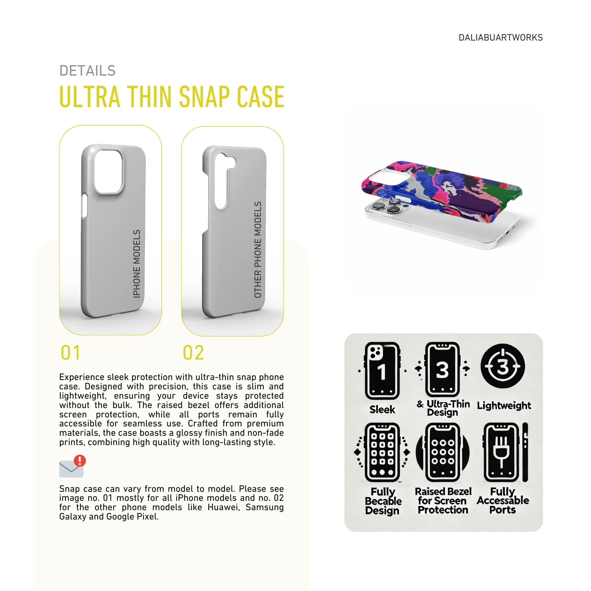 Snap phone case description; Nebula Drift pattern, artistic, abstract marble pattern. Blue and purple color combination. Bold expressive aesthetic design. Colorful and interior fit. Elegant.