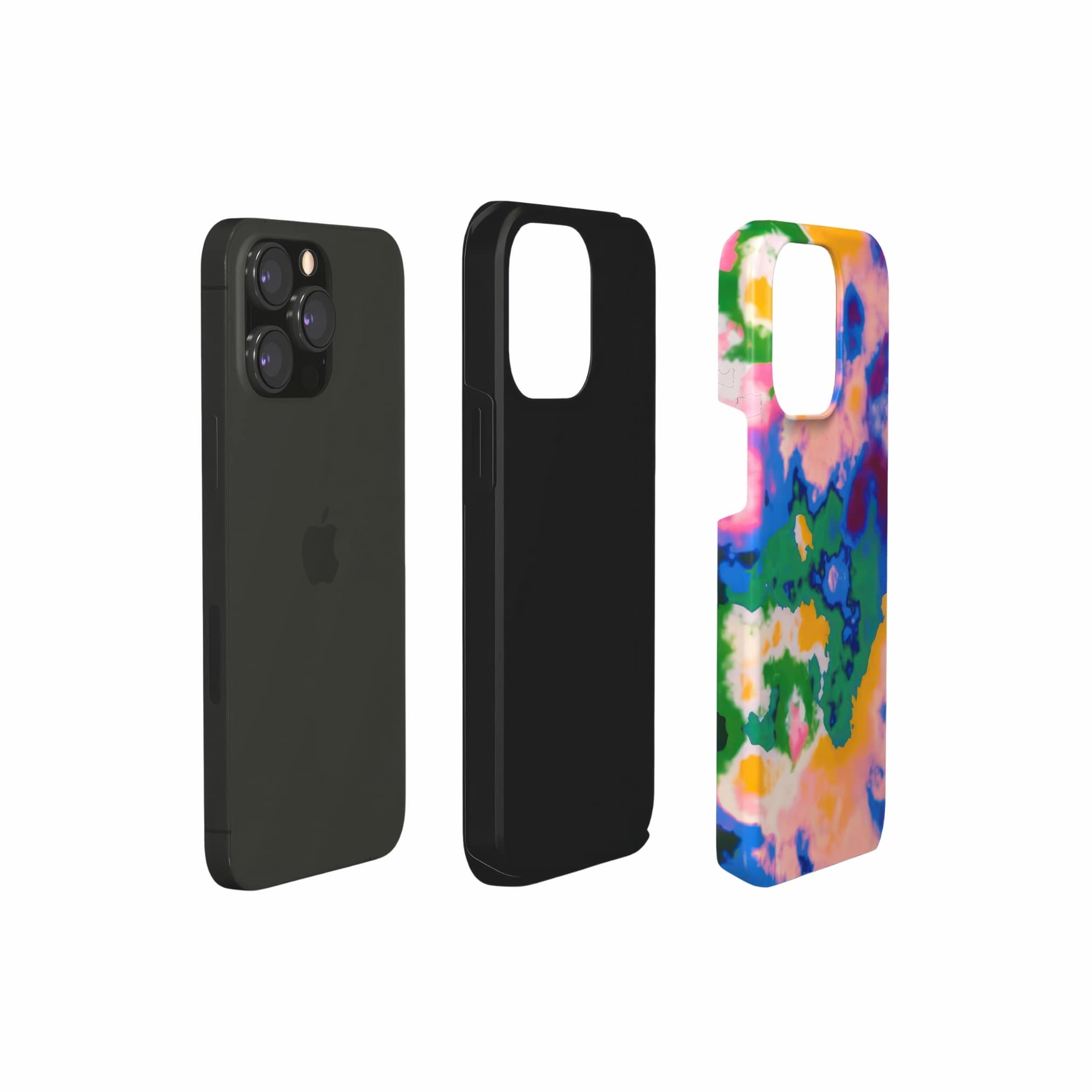 Tough phone case extend view; Brazil pattern, artistic, abstract marble pattern. Green and beige color combination. Bold expressive aesthetic design. Colorful and interior fit. Elegant.